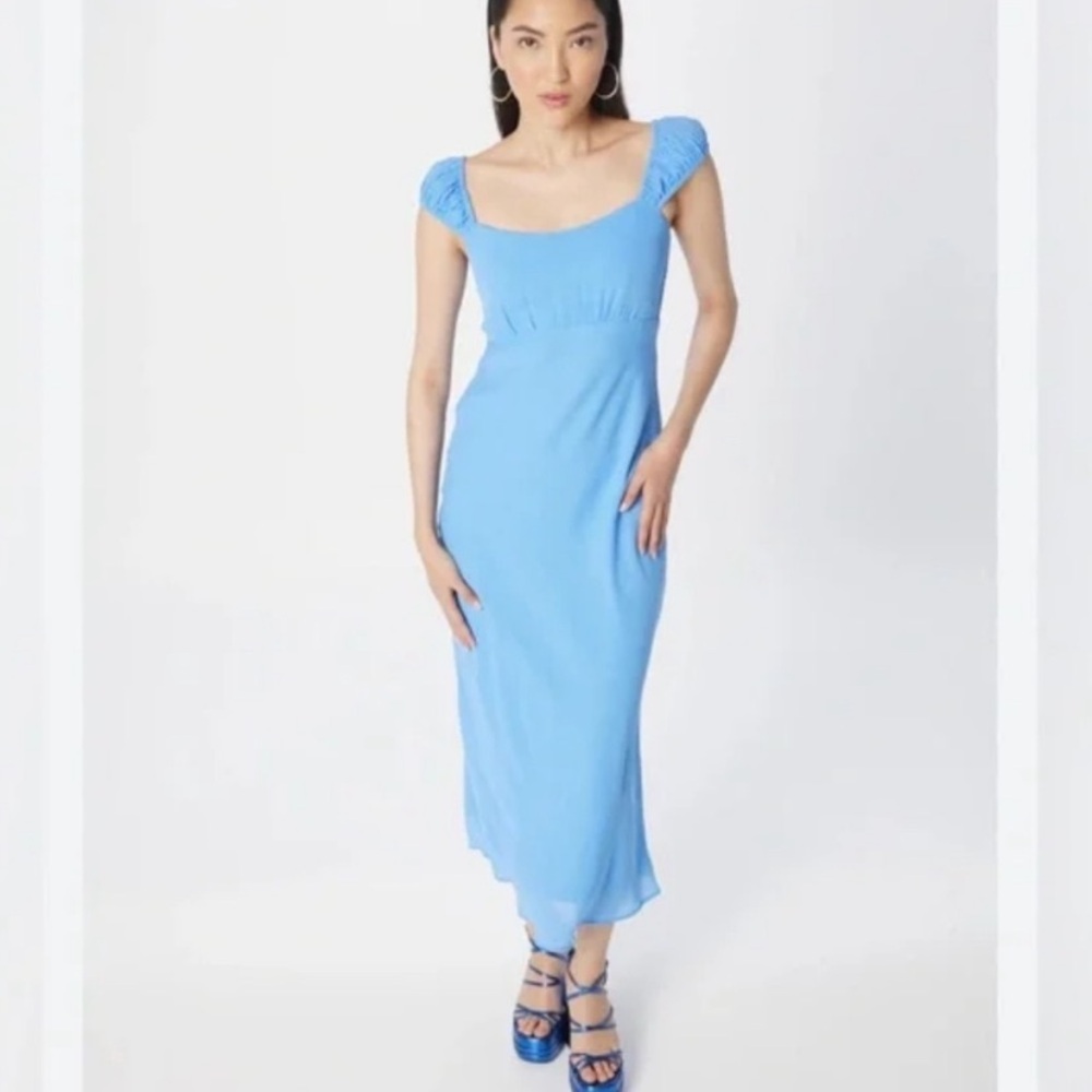 Sky Blue Cap Sleeve Abercrombie & Fitch dresss